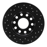 R1 Concepts 00-08 Audi A4 Quattro Rear Left Drilled Black Brake Rotor by R1 Concepts RNC-623-73045L