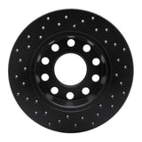 R1 Concepts 00-08 Audi A4 Quattro Rear Right Drilled Black Brake Rotor by R1 Concepts RNC-623-73045R