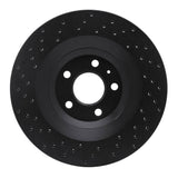 R1 Concepts 07-11 Audi S6 Rear Left Drilled Black Brake Rotor by R1 Concepts RNC-623-73051L