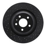 R1 Concepts 07-11 Audi S6 Rear Left Drilled Black Brake Rotor by R1 Concepts RNC-623-73051L