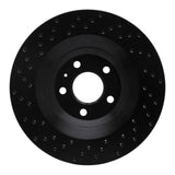 R1 Concepts 07-11 Audi S6 Rear Right Drilled Black Brake Rotor by R1 Concepts RNC-623-73051R