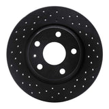 R1 Concepts 08-15 Audi TT Rear Left Drilled Black Brake Rotor by R1 Concepts RNC-623-73053L