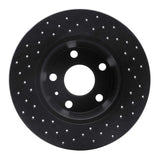 R1 Concepts 08-15 Audi TT Rear Right Drilled Black Brake Rotor by R1 Concepts RNC-623-73053R