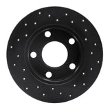 R1 Concepts 96-05 Audi A4 Quattro Rear Left Drilled Black Brake Rotor by R1 Concepts RNC-623-74014L