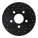 R1 Concepts 96-05 Audi A4 Quattro Rear Left Drilled Black Brake Rotor by R1 Concepts RNC-623-74014L