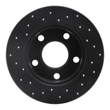 R1 Concepts 96-05 Audi A4 Quattro Rear Right Drilled Black Brake Rotor by R1 Concepts RNC-623-74014R