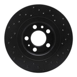 R1 Concepts 98-15 Volkswagen Beetle Front Left Drilled Black Brake Rotor by R1 Concepts RNC-623-74016L