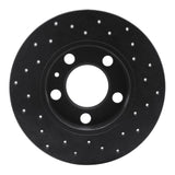 R1 Concepts 98-20 Volkswagen T-Cross (Mexico) Rear Left Drilled Black Brake Rotor by R1 Concepts RNC-623-74019L