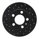 R1 Concepts 98-20 Volkswagen T-Cross (Mexico) Rear Left Drilled Black Brake Rotor by R1 Concepts RNC-623-74019L