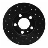 R1 Concepts 98-20 Volkswagen T-Cross (Mexico) Rear Right Drilled Black Brake Rotor by R1 Concepts RNC-623-74019R