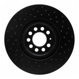 R1 Concepts 00-06 Volkswagen Golf Front Left Drilled Black Brake Rotor by R1 Concepts RNC-623-74021L