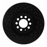 R1 Concepts 00-06 Volkswagen Golf Front Left Drilled Black Brake Rotor by R1 Concepts RNC-623-74021L