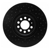 R1 Concepts 00-06 Volkswagen Golf Front Right Drilled Black Brake Rotor by R1 Concepts RNC-623-74021R