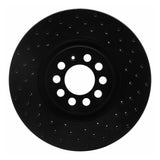 R1 Concepts 00-06 Volkswagen Golf Front Right Drilled Black Brake Rotor by R1 Concepts RNC-623-74021R
