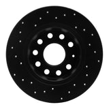 R1 Concepts 05-22 Audi A3 Rear Right Drilled Black Brake Rotor by R1 Concepts RNC-623-74031R
