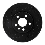 R1 Concepts 01-03 Volkswagen EuroVan Front Left Drilled Black Brake Rotor by R1 Concepts RNC-623-74045L