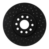 R1 Concepts 05-22 Audi A3 Front Right Drilled Black Brake Rotor by R1 Concepts RNC-623-74053R