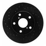 R1 Concepts 92-98 Lexus SC300 Front Left Drilled Black Brake Rotor by R1 Concepts RNC-623-75003L