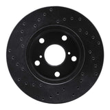 R1 Concepts 92-98 Lexus SC300 Front Right Drilled Black Brake Rotor by R1 Concepts RNC-623-75003R
