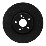 R1 Concepts 07-11 Lexus GS350 Left Front Drilled Black Brake Rotor by R1 Concepts RNC-623-75023D