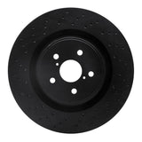 R1 Concepts 08-14 Lexus IS F Front Drilled Black Brake Rotor by R1 Concepts RNC-623-75026
