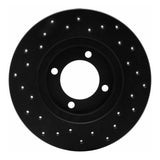 R1 Concepts 80-83 Toyota Corolla Front Right Drilled Black Brake Rotor by R1 Concepts RNC-623-76006R
