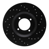 R1 Concepts 72-82 Toyota Corona Front Left Drilled Black Brake Rotor by R1 Concepts RNC-623-76009L