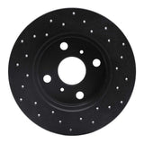 R1 Concepts 85-86 Toyota MR2 Rear Left Drilled Black Brake Rotor by R1 Concepts RNC-623-76031L