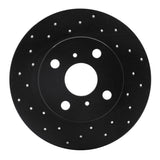 R1 Concepts 85-86 Toyota MR2 Rear Left Drilled Black Brake Rotor by R1 Concepts RNC-623-76031L