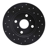 R1 Concepts 85-86 Toyota MR2 Rear Right Drilled Black Brake Rotor by R1 Concepts RNC-623-76031R