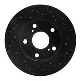 R1 Concepts 92-01 Toyota Camry (Excl Hybrid) Front Left Drilled Black Brake Rotor by R1 Concepts RNC-623-76051L