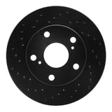 R1 Concepts 92-01 Toyota Camry (Excl Hybrid) Front Left Drilled Black Brake Rotor by R1 Concepts RNC-623-76051L