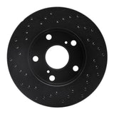 R1 Concepts 92-01 Toyota Camry (Excl Hybrid) Front Right Drilled Black Brake Rotor by R1 Concepts RNC-623-76051R