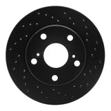 R1 Concepts 92-01 Toyota Camry (Excl Hybrid) Front Right Drilled Black Brake Rotor by R1 Concepts RNC-623-76051R