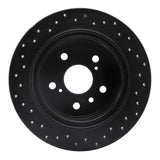 R1 Concepts 95-99 Toyota Avalon Rear Right Drilled Black Brake Rotor by R1 Concepts RNC-623-76065R