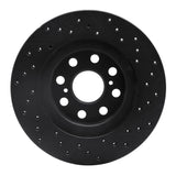 R1 Concepts 00-05 Toyota MR2 Spyder Rear Left Drilled Black Brake Rotor by R1 Concepts RNC-623-76073L