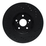 R1 Concepts 09-15 Toyota Venza Front Left Drilled Black Brake Rotor by R1 Concepts RNC-623-76085L