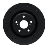 R1 Concepts 09-15 Toyota Venza Front Left Drilled Black Brake Rotor by R1 Concepts RNC-623-76085L