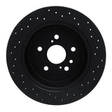 R1 Concepts 09-15 Toyota Venza Rear Left Drilled Black Brake Rotor by R1 Concepts RNC-623-76086L