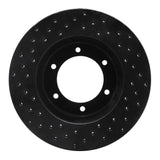 R1 Concepts 91-98 Toyota 4Runner Front Right Drilled Black Brake Rotor by R1 Concepts RNC-623-76115R