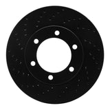 R1 Concepts 00-07 Toyota Sequoia Front Left Drilled Black Brake Rotor by R1 Concepts RNC-623-76124L