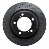 R1 Concepts 07-22 Toyota Land Cruiser Front Left Drilled Black Brake Rotor by R1 Concepts RNC-623-76136L