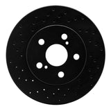 R1 Concepts 16-22 Toyota Corolla Front Left Drilled Black Brake Rotor by R1 Concepts RNC-623-76151L