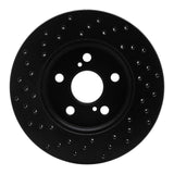 R1 Concepts 16-22 Toyota Corolla Front Right Drilled Black Brake Rotor by R1 Concepts RNC-623-76151R