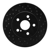 R1 Concepts 16-22 Toyota Corolla Front Right Drilled Black Brake Rotor by R1 Concepts RNC-623-76151R