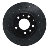 R1 Concepts 06-15 Mazda MX-5 Miata Front Left Drilled Black Brake Rotor by R1 Concepts RNC-623-80047L