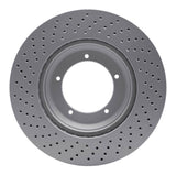 Dynamic Friction 1982-1989 Porsche 911 Right Front Drilled GeoSPEC Coated Rotor (304x32 Vented)