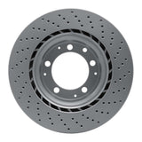Dynamic Friction 1978-1989 Porsche 911/930 Left Rear Drilled GeoSPEC Coated Rotor (309x28 Vented) by Dynamic Friction Company 624-02015D