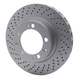 Dynamic Friction 1994-1998 Porsche 911 Left Front Drilled GeoSPEC Coated Rotor (303x32 Vented) by Dynamic Friction Company 624-02025D