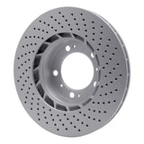 Dynamic Friction 1998-2012 Porsche Boxster Left Front Drilled GeoSPEC Coated Rotor (318x28 Vented) by Dynamic Friction Company 624-02032D